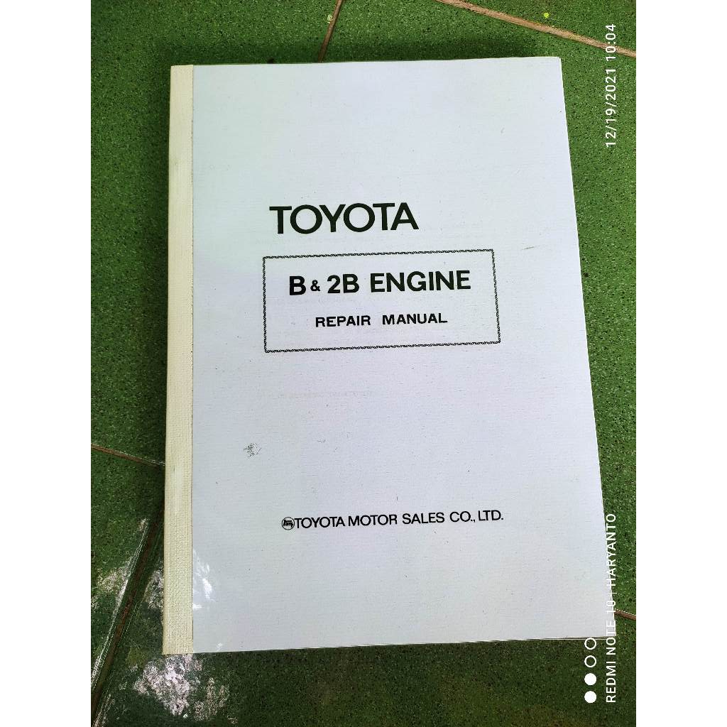 Buku Perbaikan Service Manual Engine Toyota Landcruiser Hardtop Diesel Mesin B 2B BJ40