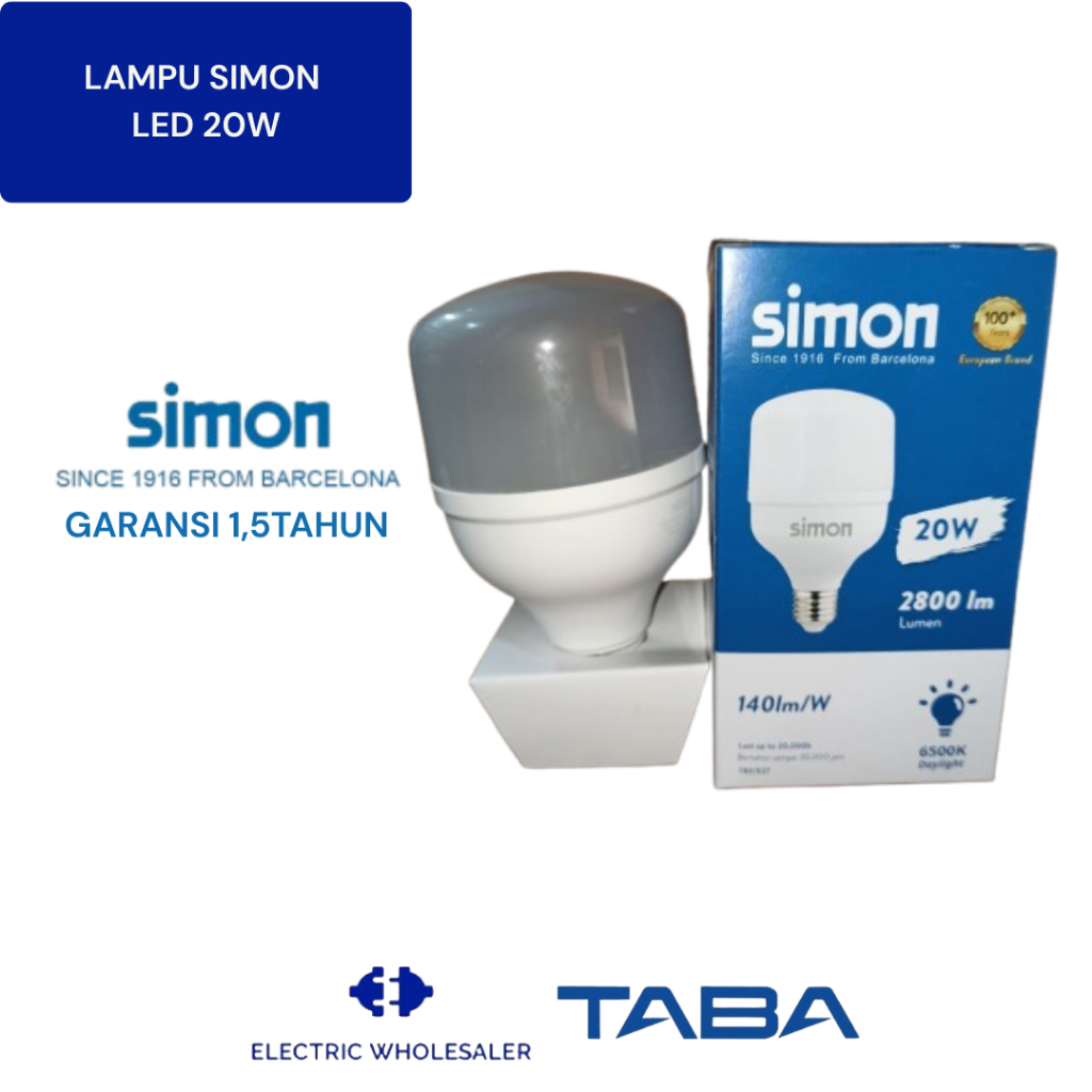 LAMPU LED SIMON 20W ( WATT ) GARANSI GROSIR
