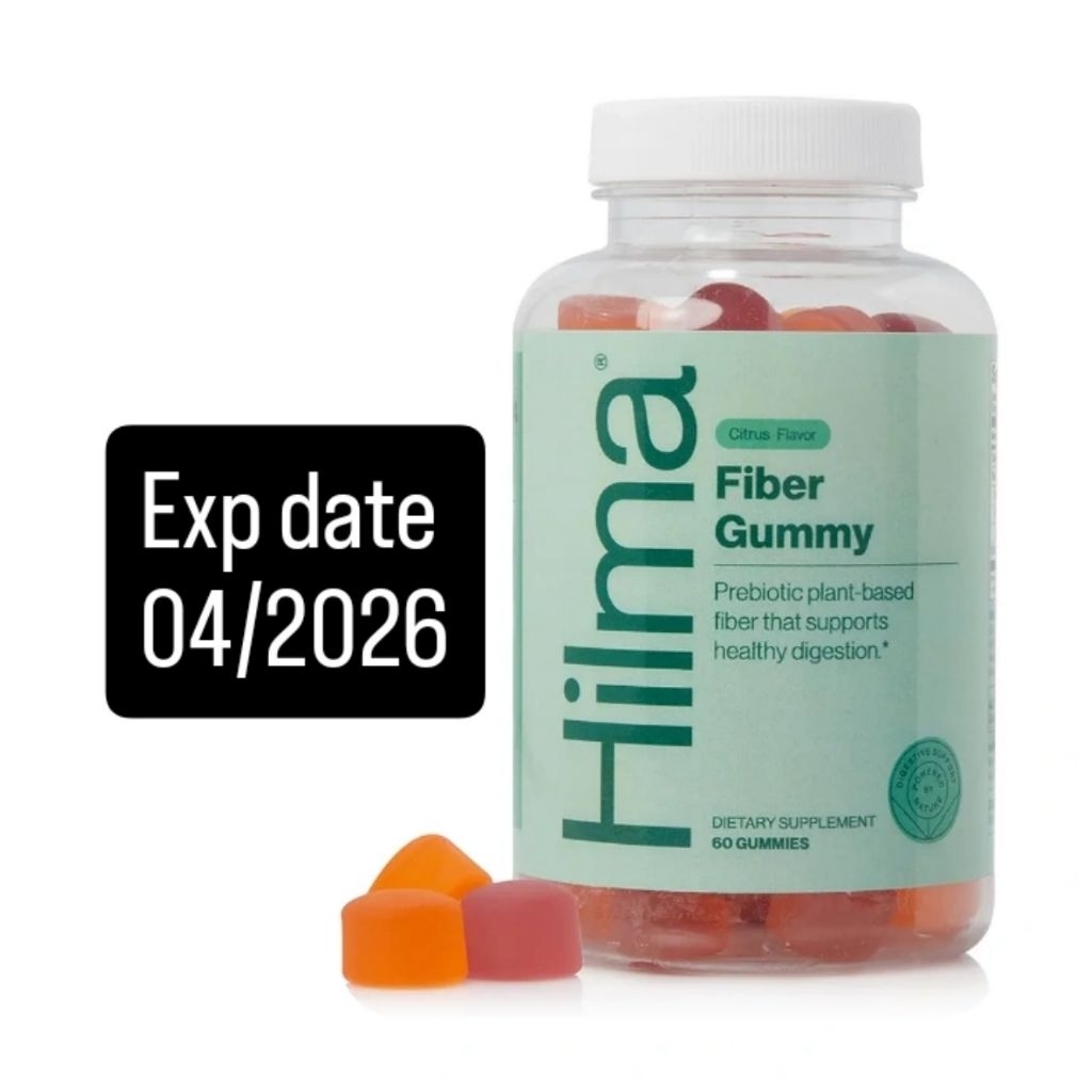 Hilma Prebiotic Fiber Gummies, Hilma Citrus & Berry Flavored Fiber Dietary Supplement