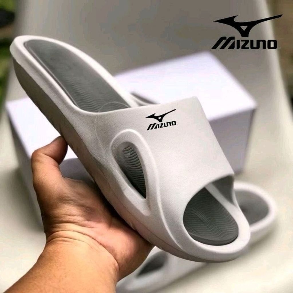 Sandal Slop Pria Tahan Air Ringan Empuk Full Karet