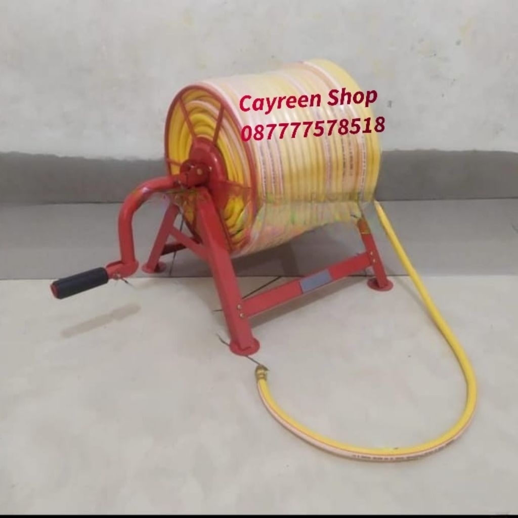 Tempat Gulungan Selang Air Sanchin komplit Selang Sprayer Steam Kompresor