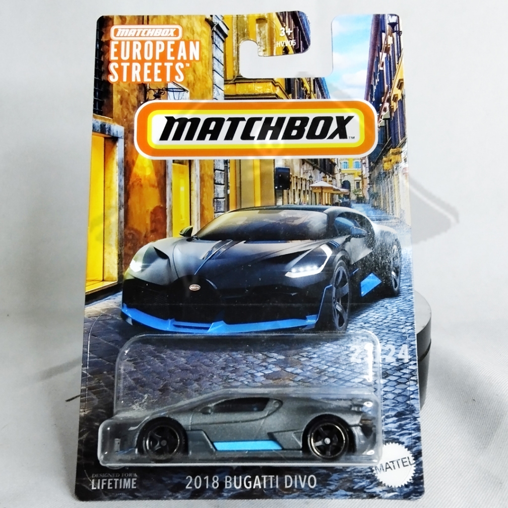 DIECAST MATCHBOX REAL CARS 2018 BUGATTI DIVO, MATCHBOX BUGATTI