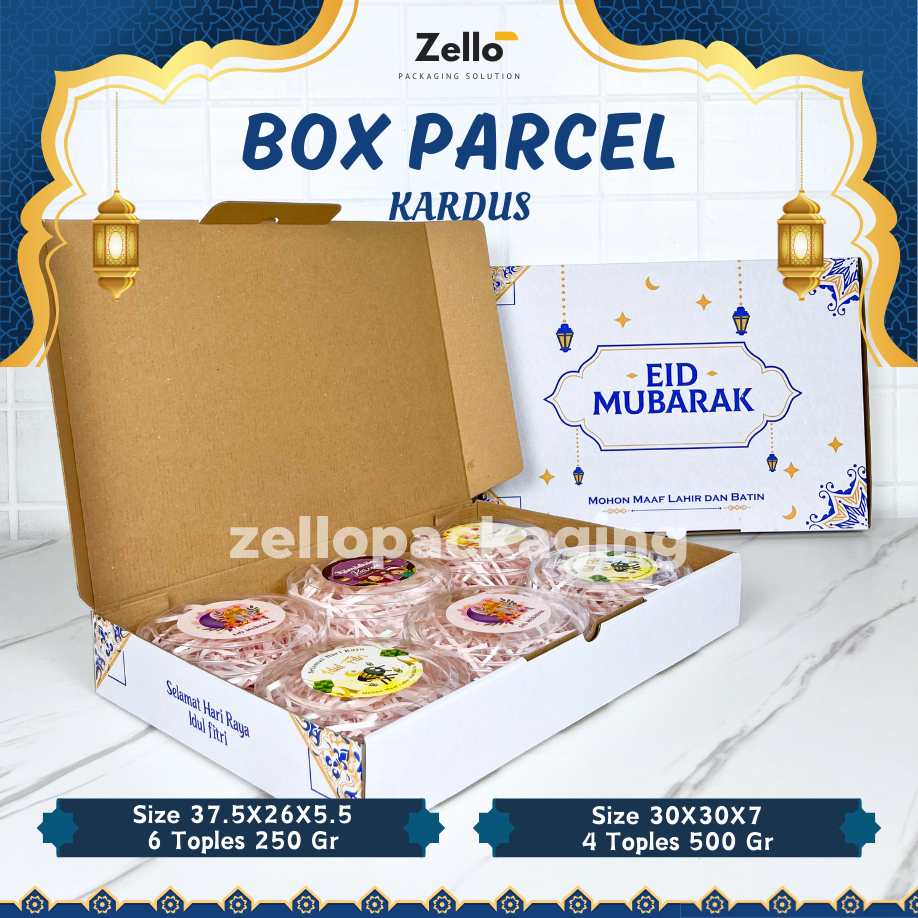 Box Hampers Edisi Lebaran Idul Fitri Toples 250 500 Gram Isi 4 6 Kotak Parcel Makanan Kue Kering