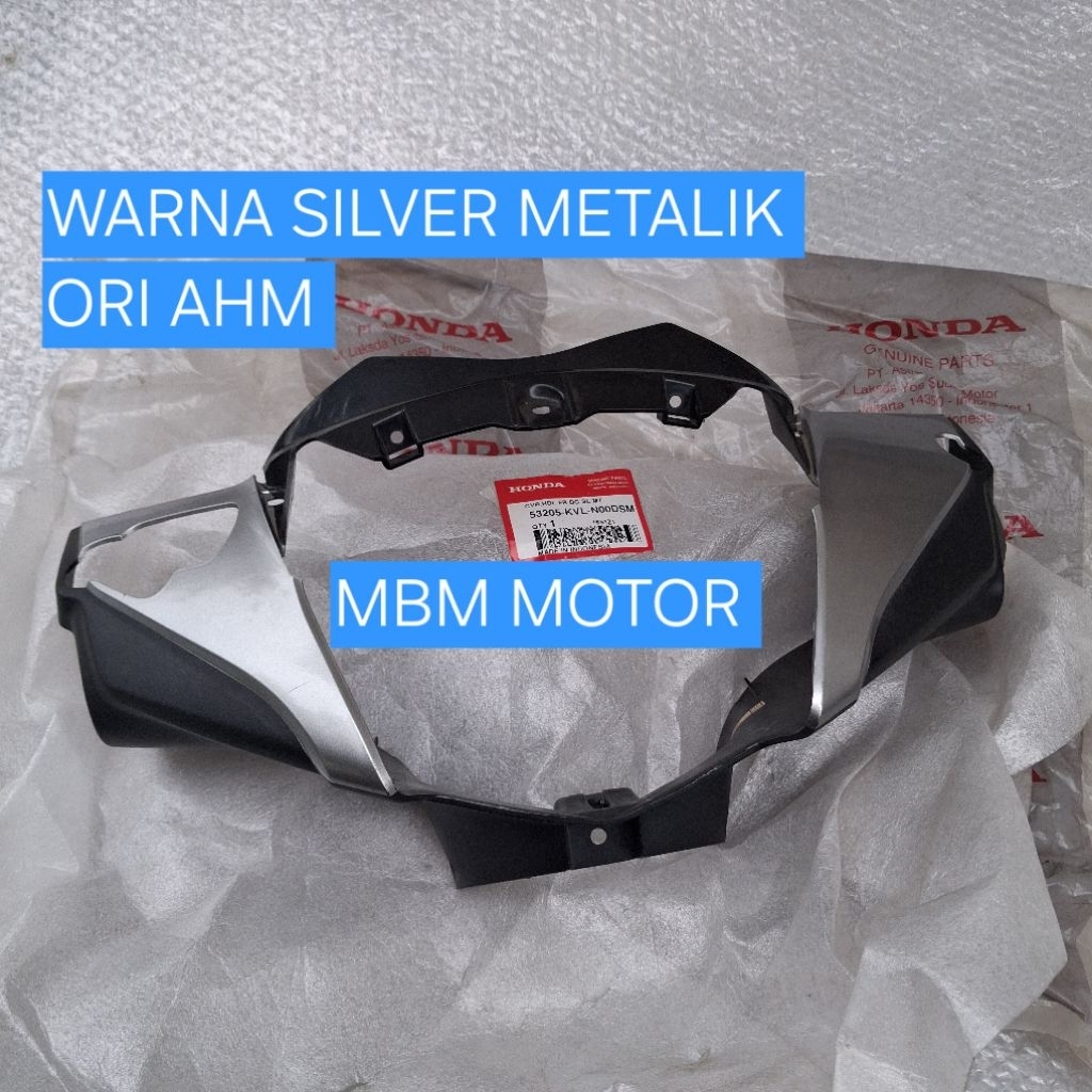 COVER BATOK KEPALA REPLEKTOR LAMPU HONDA SUPRA X 125 X125 BATMAN ORI AHM 53205-KVL-N00VSM SILVER MET