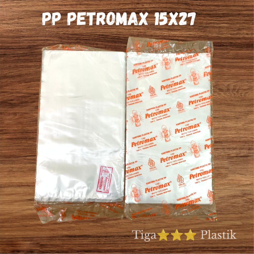 Plastik PP Bening Petromax 15x27
