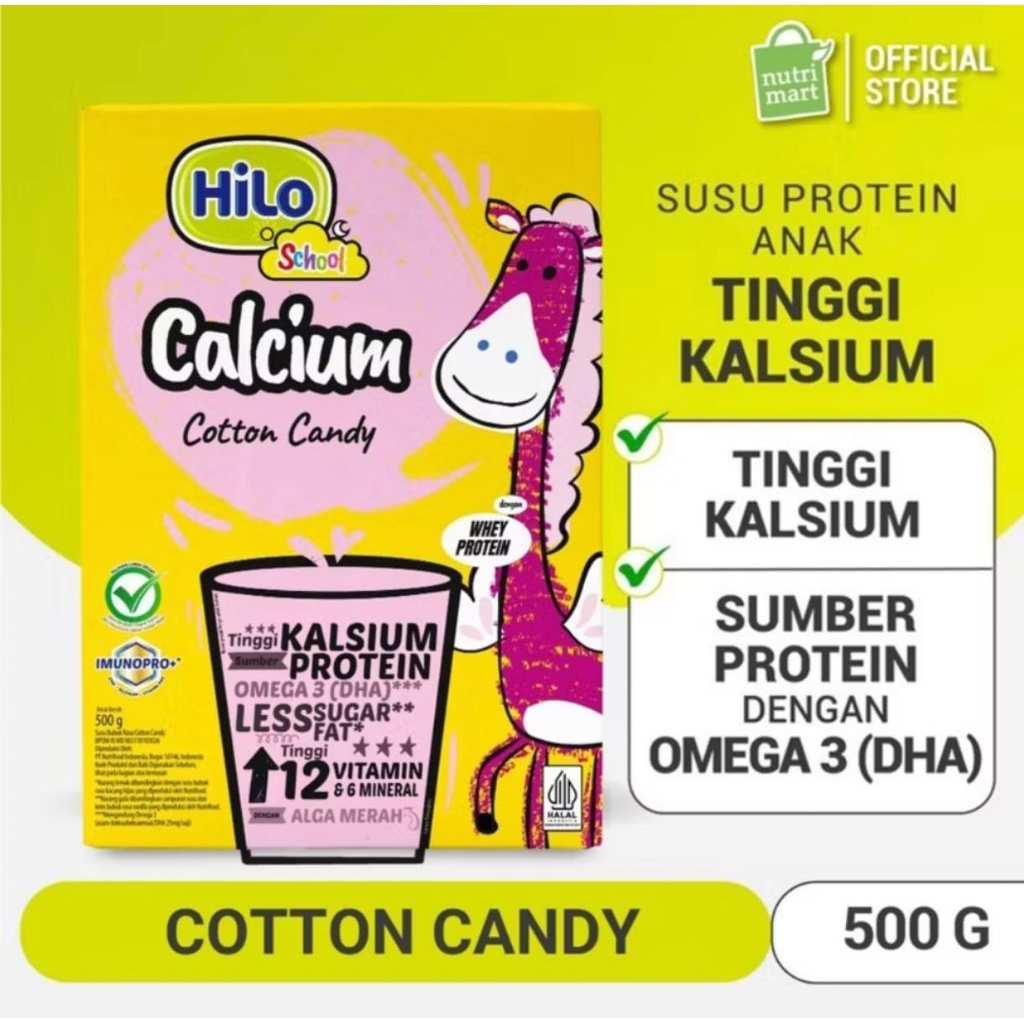 Hilo School Cotton Candy / Bubble Gum 500 gram 500gr