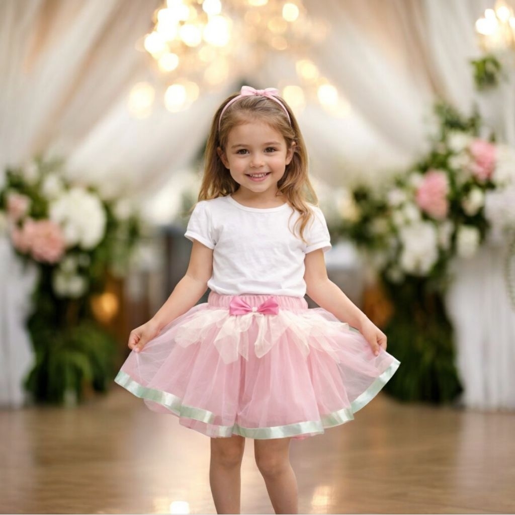 Rok tutu anak Perempuan/bawahan/rok tile/rok mini/rok pendek usia 1-12th