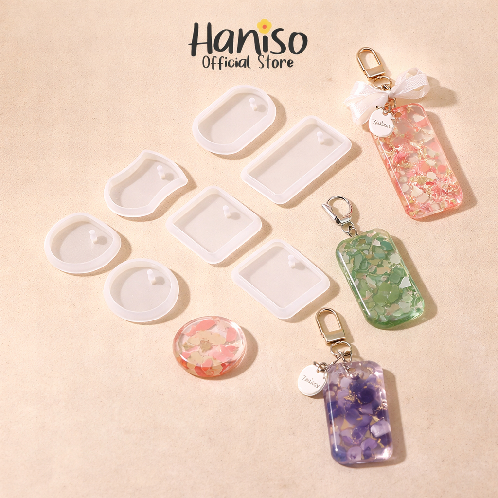 Cetakan Silikon Bentuk Gantungan Kunci Untuk DIY Resin