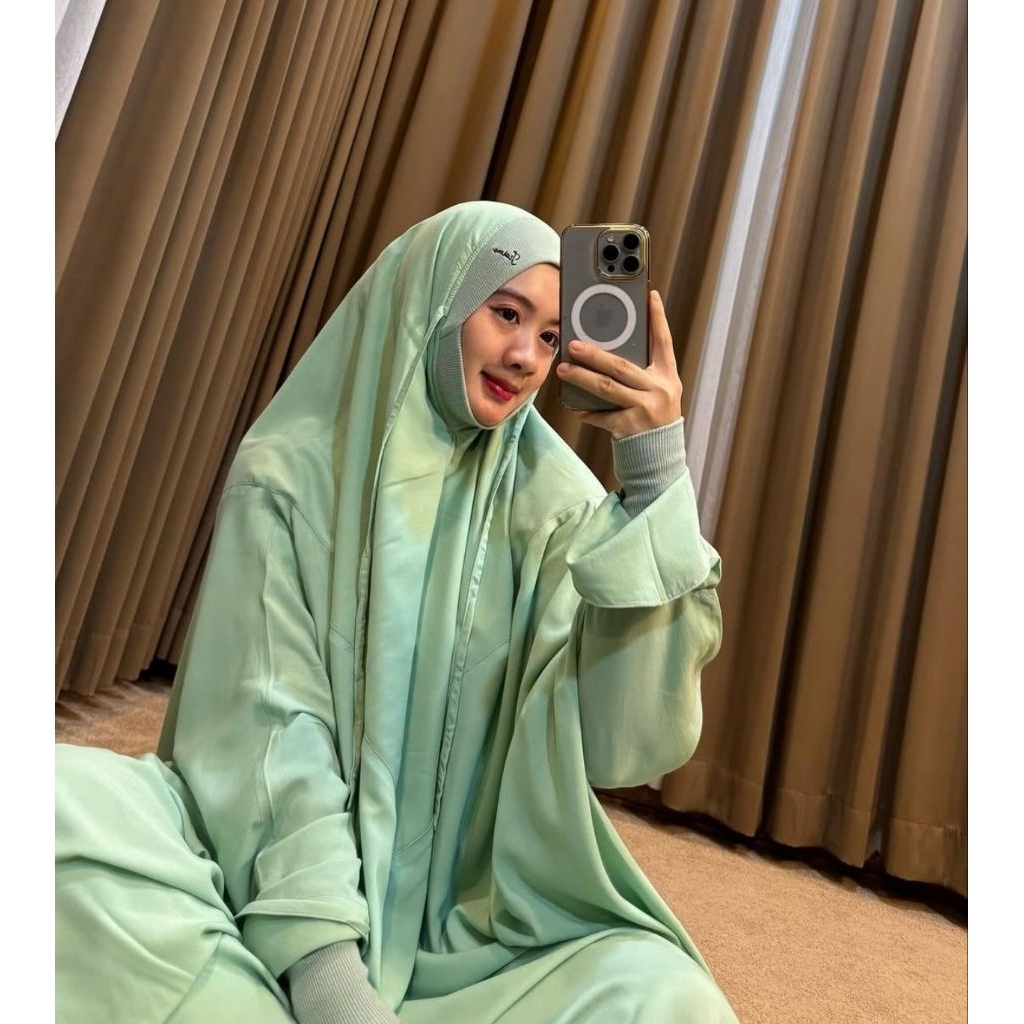 mukena rayon icaima/mukena polos icaima