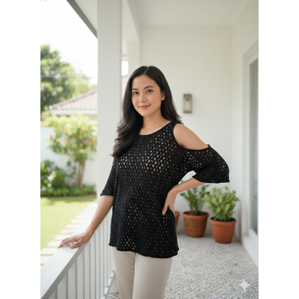 Crochet Cut-out Blouse