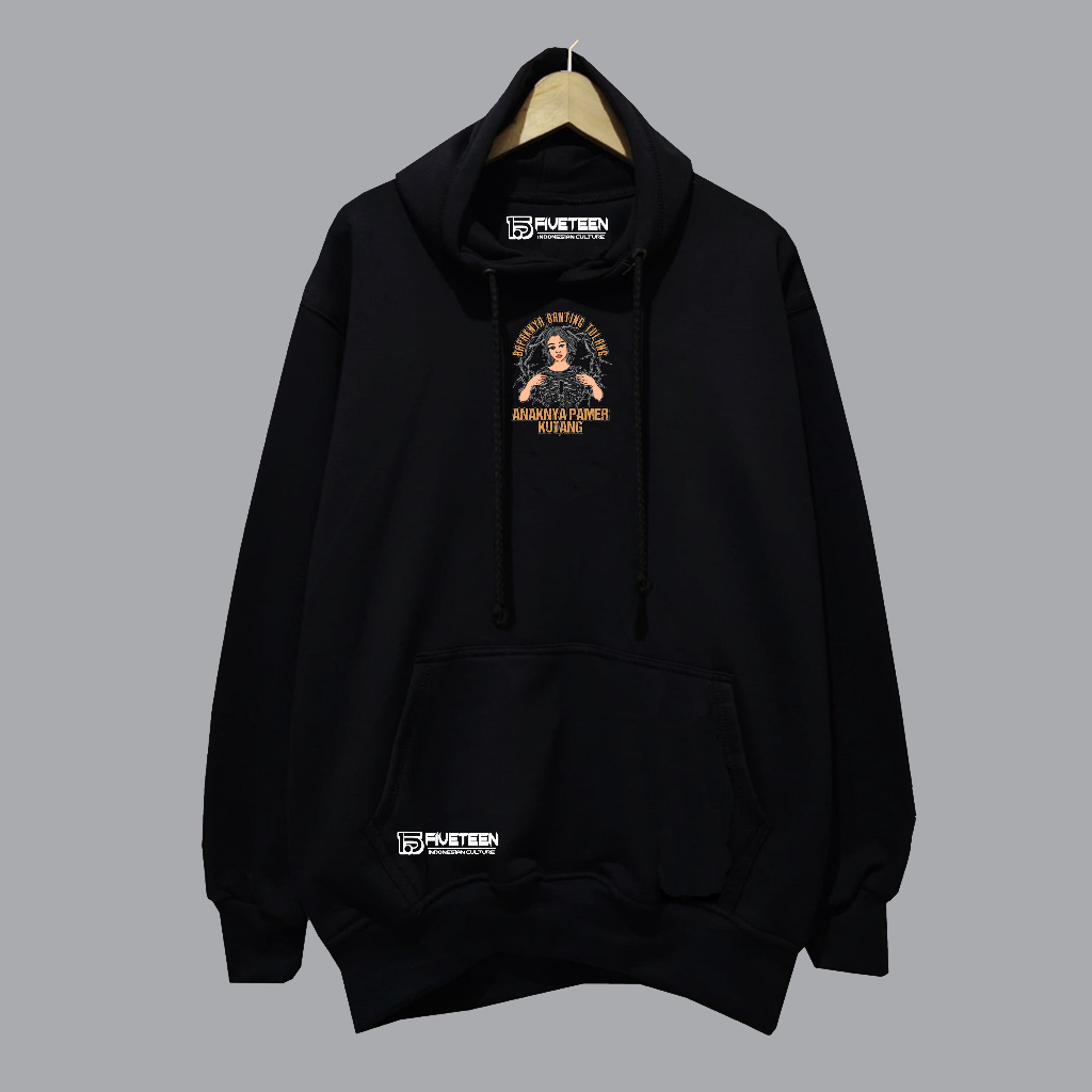 hoodie distro original premium hitam naonya authentic sablon sakht hai yeh launda