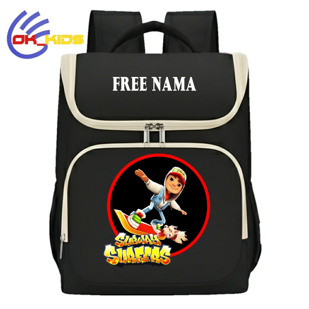 Tas Ransel Anak Motif Subway Surfers Free Nama