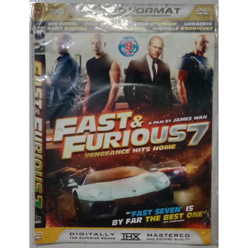 CD DVD FAST & FURIOUS 7