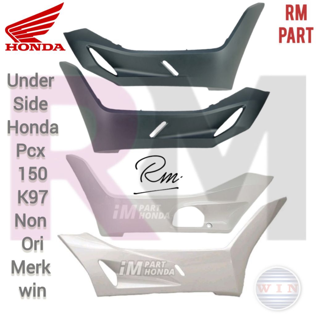 cover underside under side dek bawah PCX 150 K97 2018-2020 hitam doff