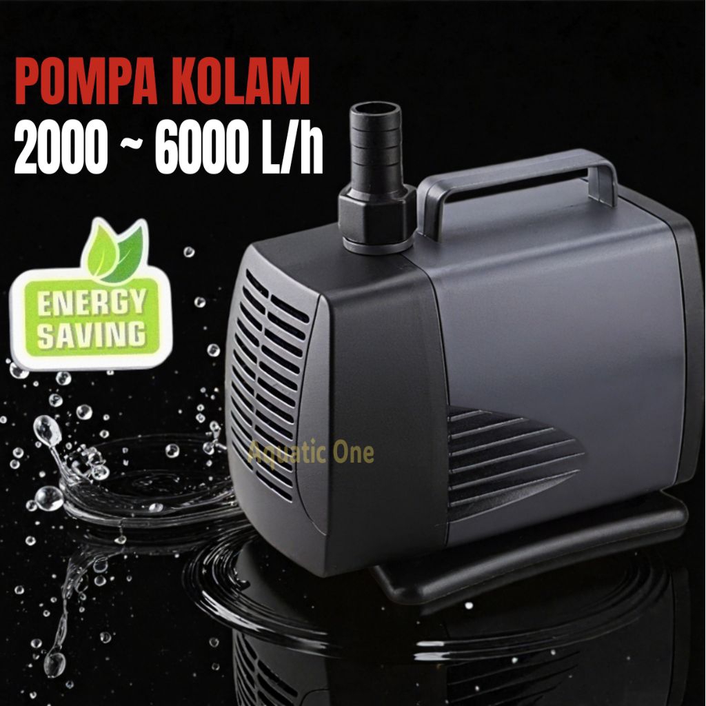 WATERPUMP - 6000 L/H MESIN POMPA KOLAM DAN HIDROPONIK waterpump filter celup kolam aquarium water pu