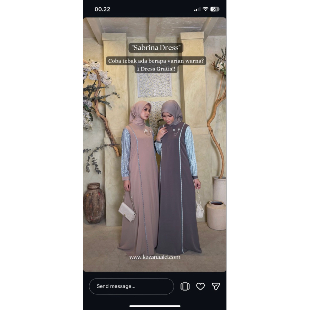 Sabrina dress by Kazanaa.id ORI