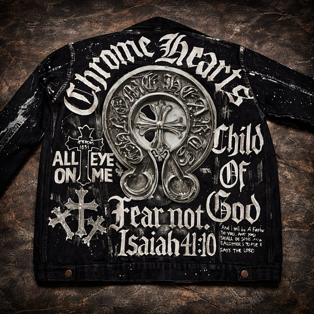 SATU MANA CUKUP - JAKET JEANS - JAKET DENIM - CHROME HEARTS