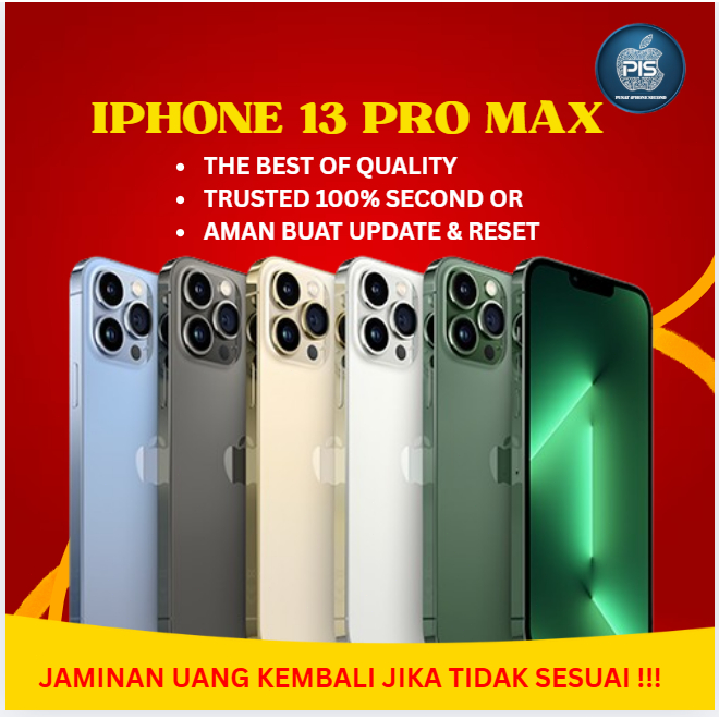 i Phonee 13 PRO MAX 128GB 256GB SECOND KONDISI MULUS LIKE NEW