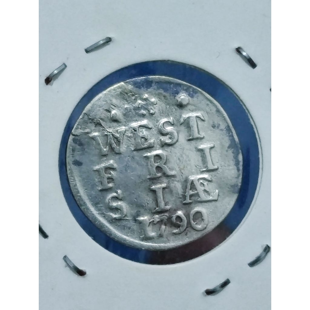Koin 2 stuiver friesland silver 1790 original