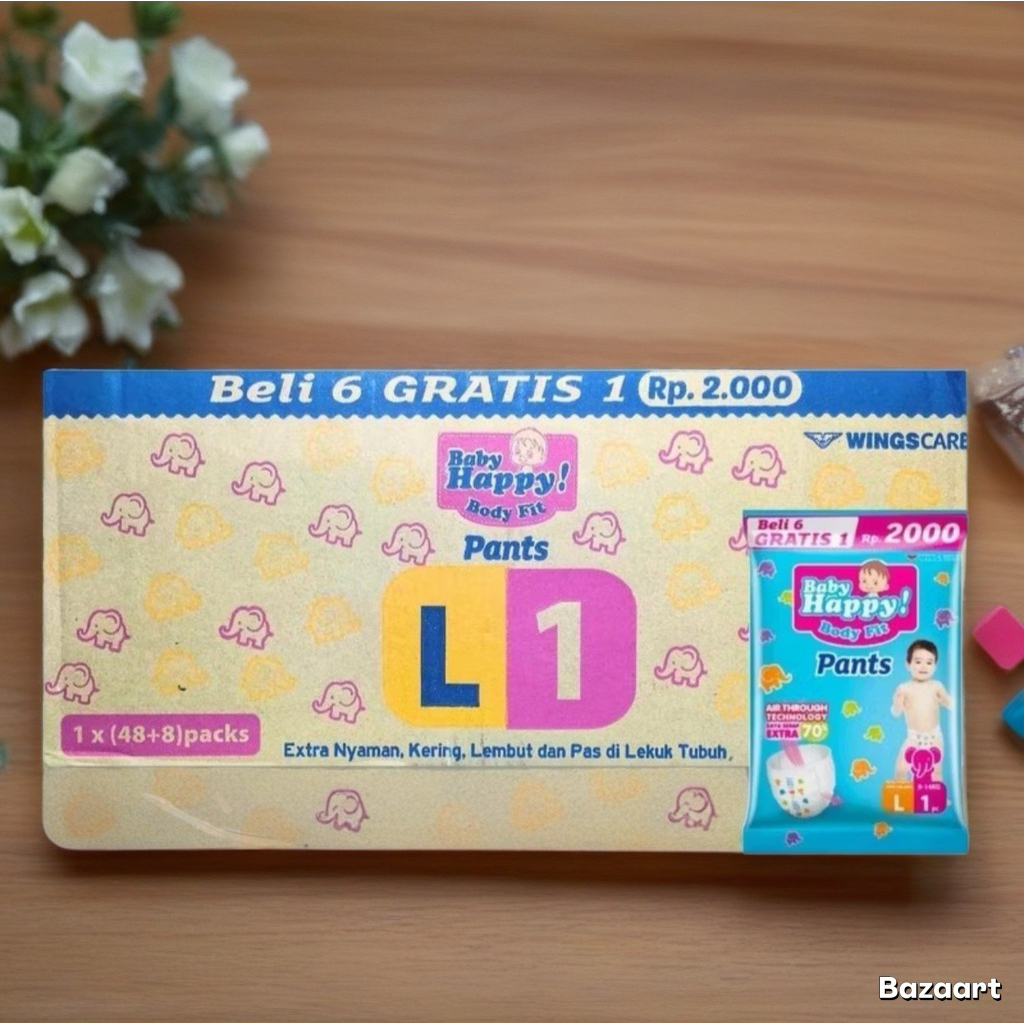 BABY HAPPY RENCENG 1 DUS S1/M1/L1/XL1/XXL1