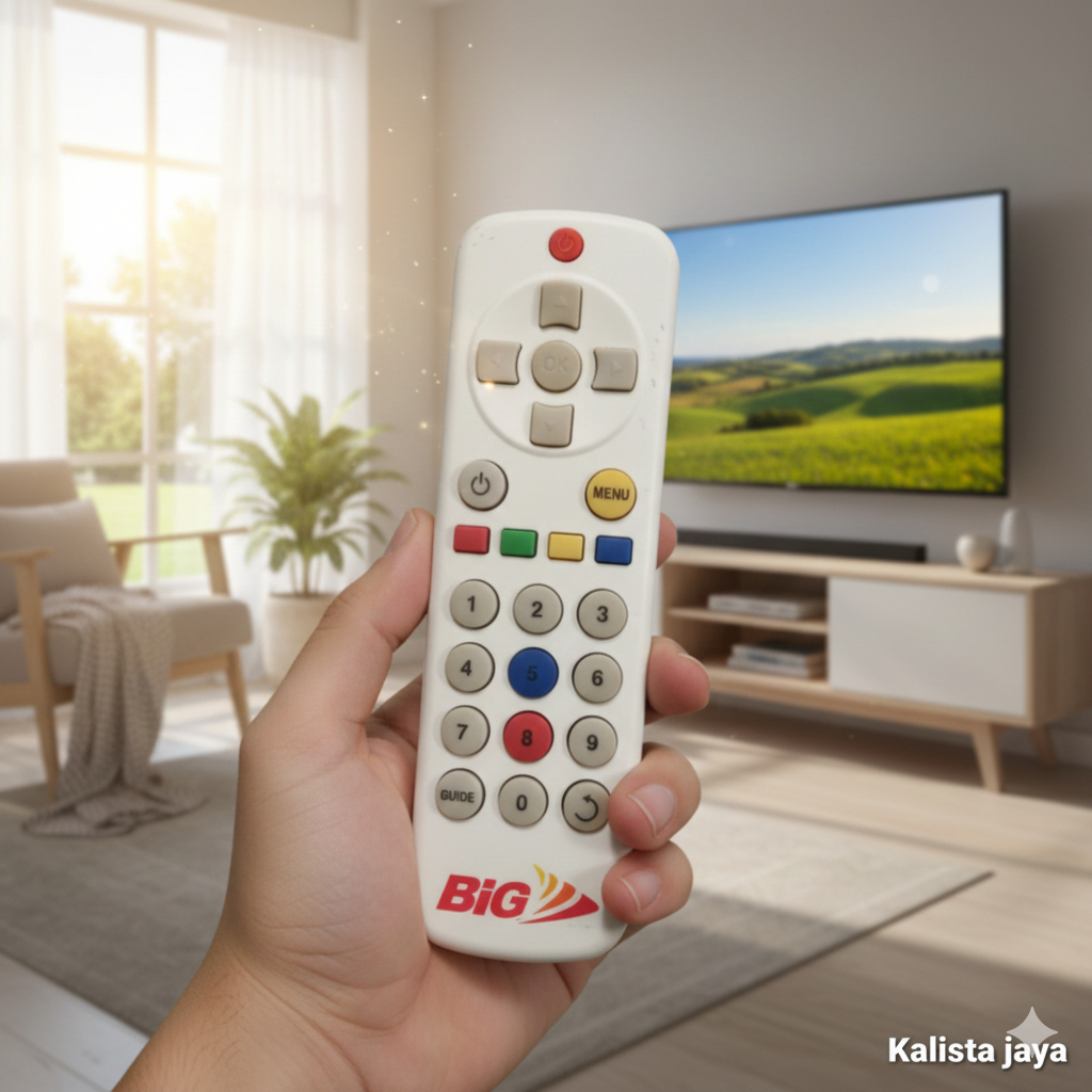 REMOTE RECEIVER PARABOLA BIG TV ORIGINAL ASLI