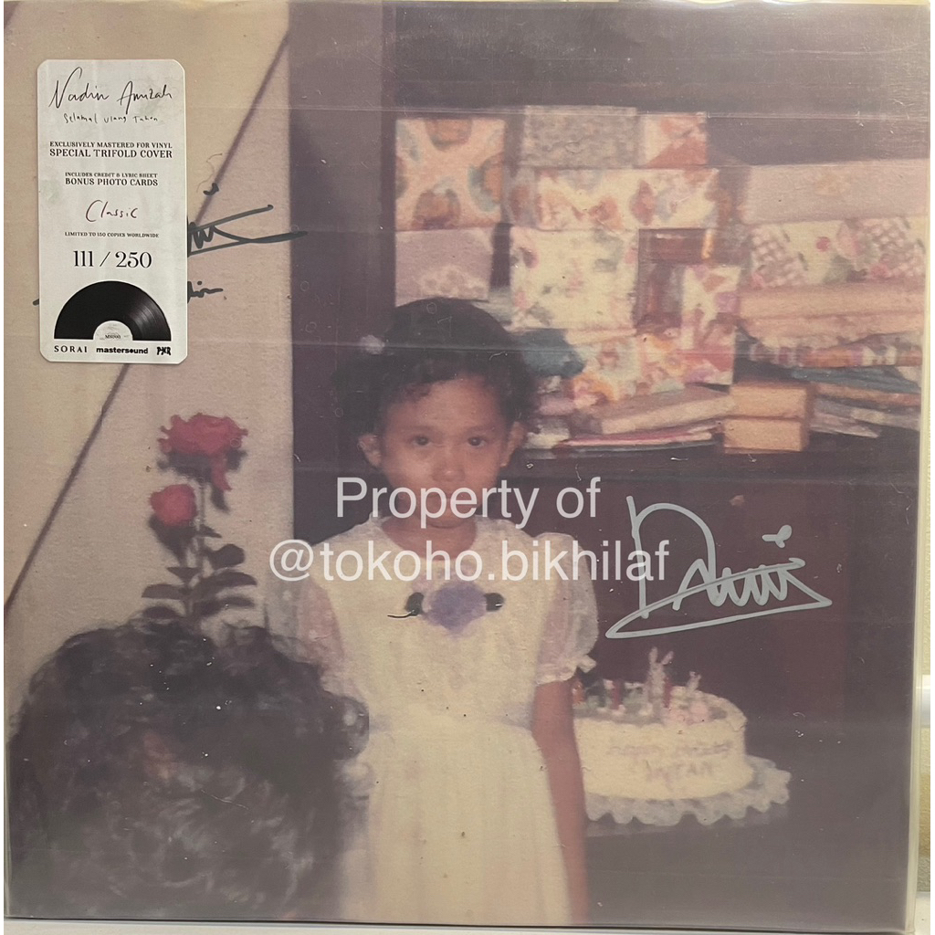 VINYL/LP/PIRINGAN HITAM NADIN AMIZAH SELAMAT ULANG TAHUN