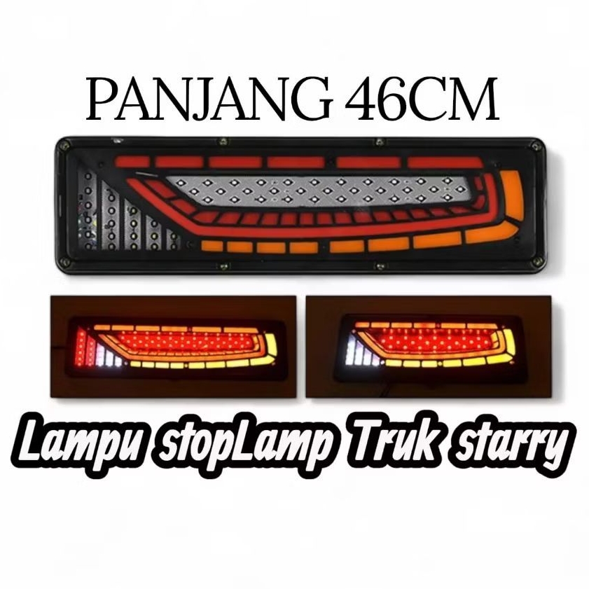 Lampu StopLamp Truk 24V Starry Stop Lamp Lampu Rem Belakang Truck Canter Giga Dyna Hino Dutro