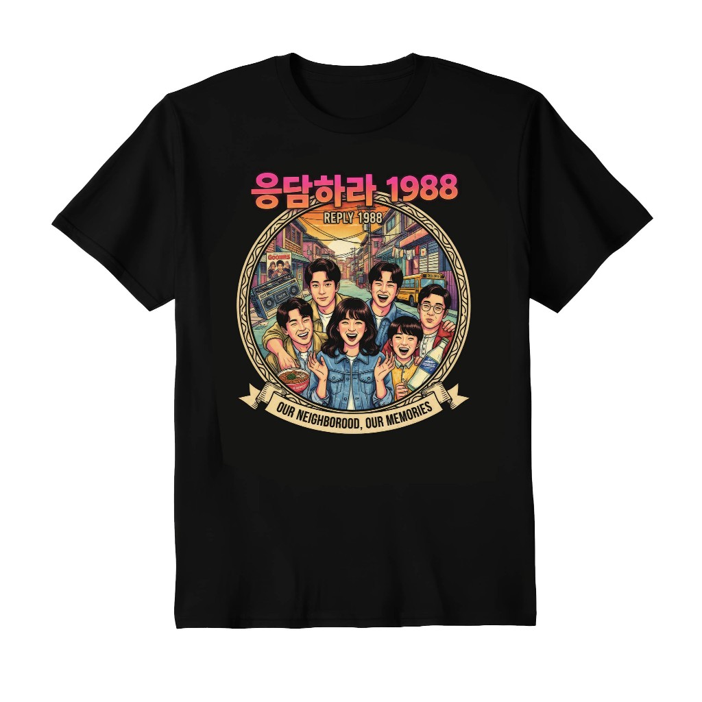 Kaos FIlm REPLY 1988 baju film Katun kombed 24s Regular fit DTF HD Print