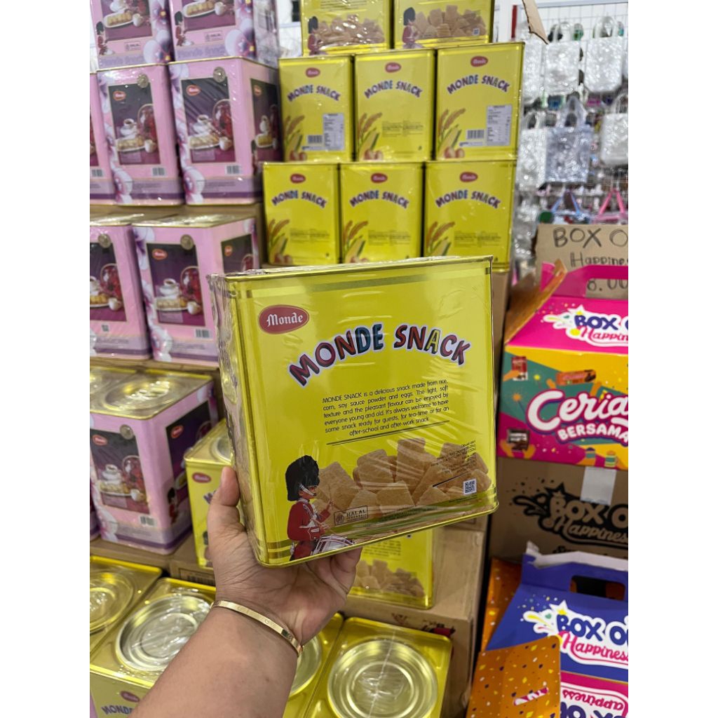 MONDE SNACK GOLD 450GR | 1 KARTON ISI 6 KALENG | SNACK PREMIUM