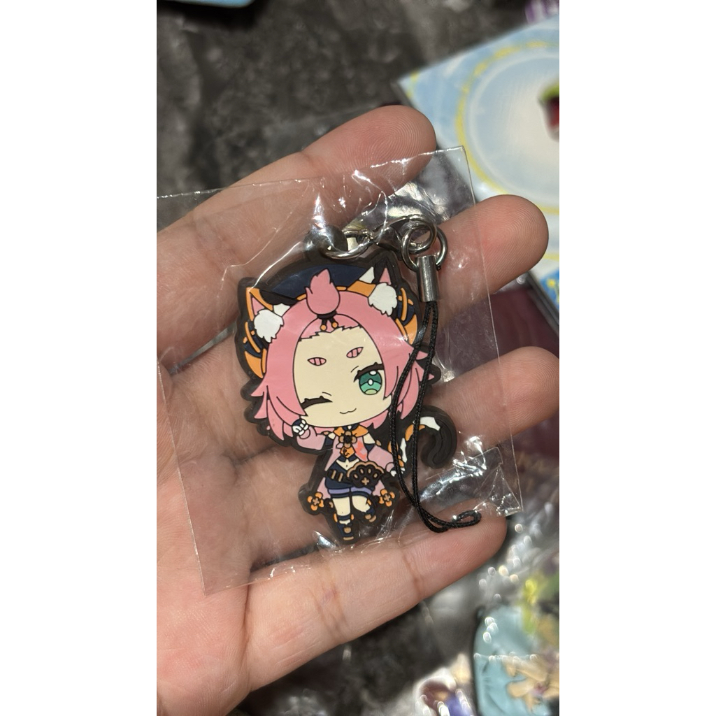 diona genshin impact rubber keychain original