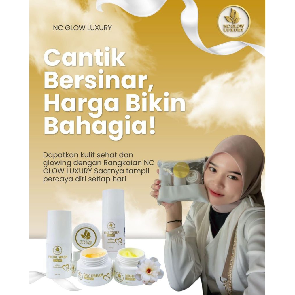 pre order nc glow,paket nc glow luxury / cream nc glow luxuryi terlaris 100% original NC Glow paket 