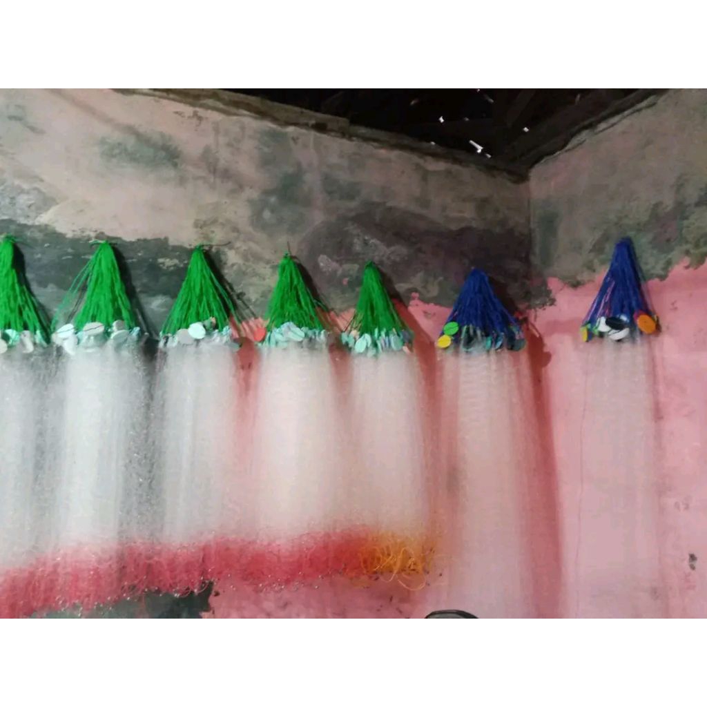 jaring ikan uk 1.5in 2in 3in 4in jaring ikan siap pakai