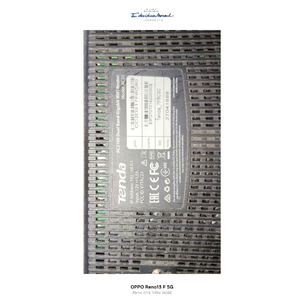 tenda AC 23 AC 2100 dual band gigabit wifi ruter