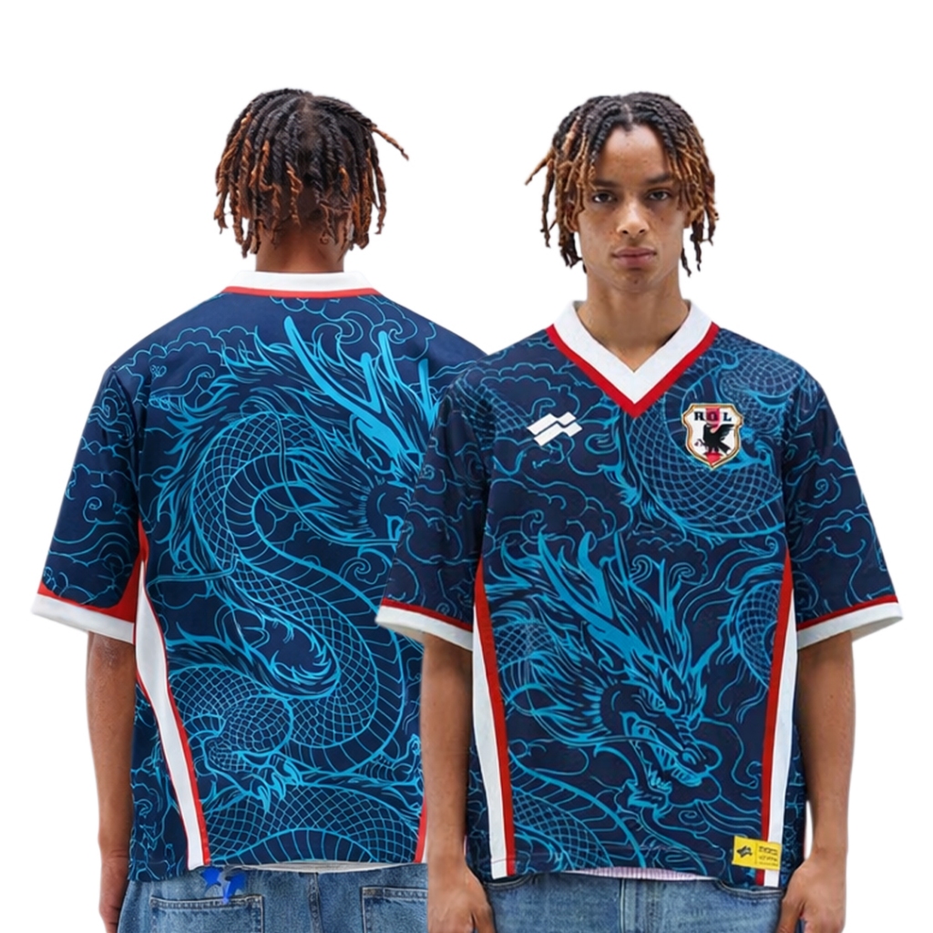 ⁠RAGEL - Football Edt JAPAN / Oversized Boxy Jersey Oversize Unisex Dailywear