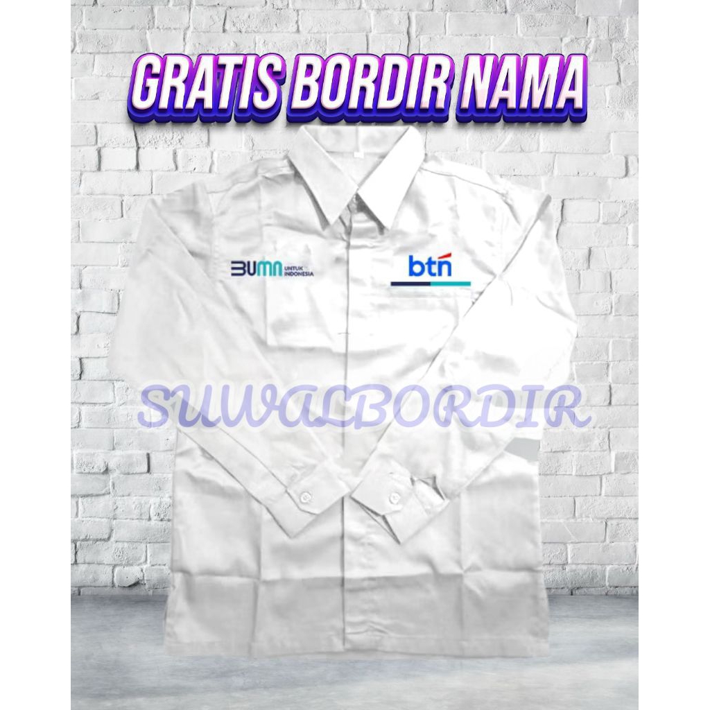 SERAGAM BUMN BTN LENGAN PANJANG SERAGAM BUMN BTN KEMEJA BTN ATASAN BAJU BTN