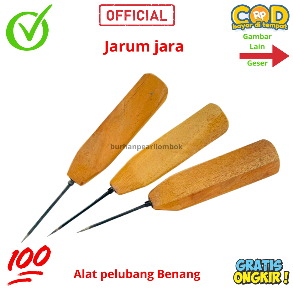 Jarum Jara Ujung Runcing Sol Sepatu / Jarum Jahit Sepatu/Jarum Nylon Sepatu G
