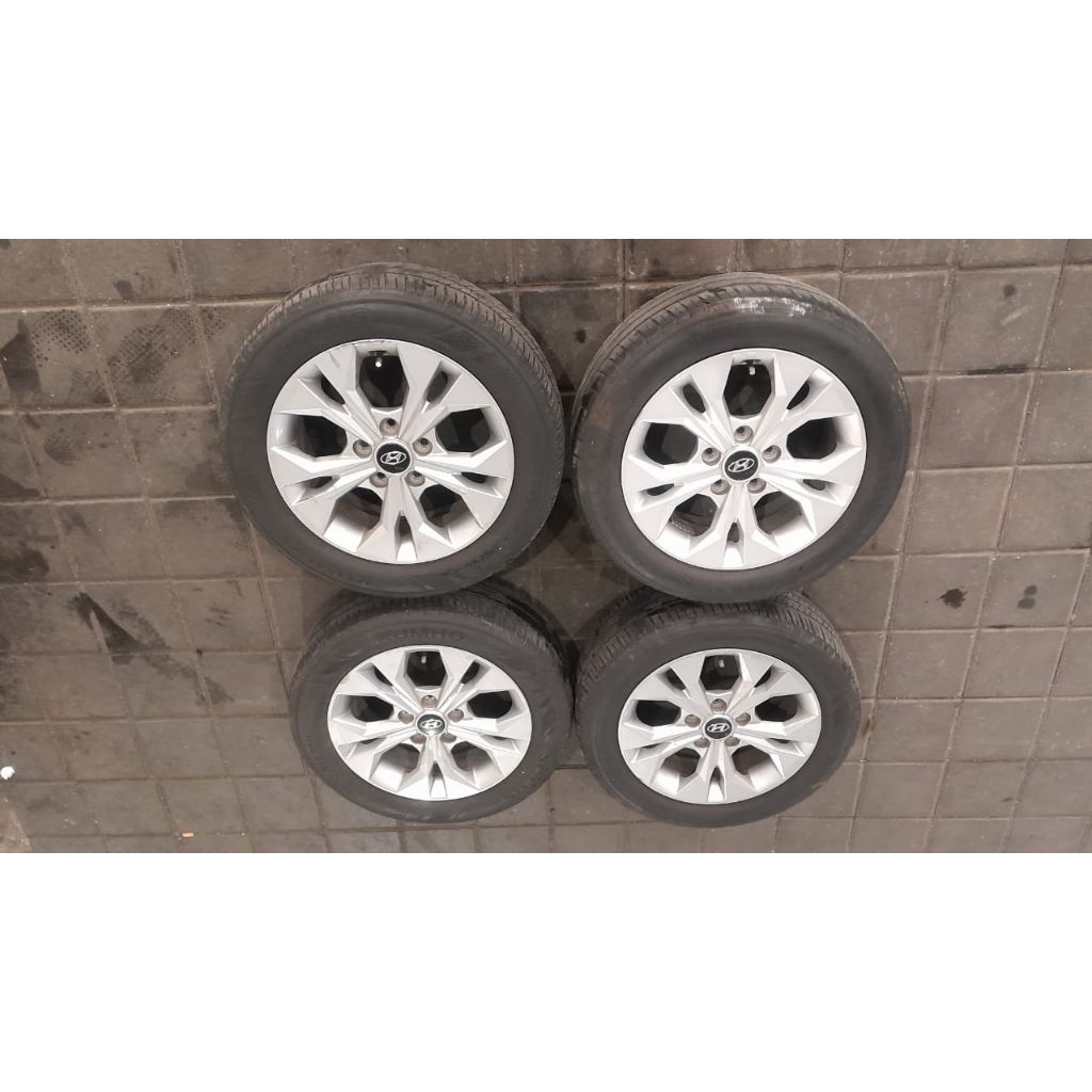 Velg bekas mobil oem copotan hyundai stargrizer ring 16 lebar 6 baut 5x114.3 velg only