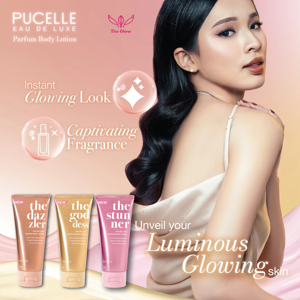 (The Glow) PUCELLE Instant Glowing Eau De Luxe Parfum Body Lotion 160ml