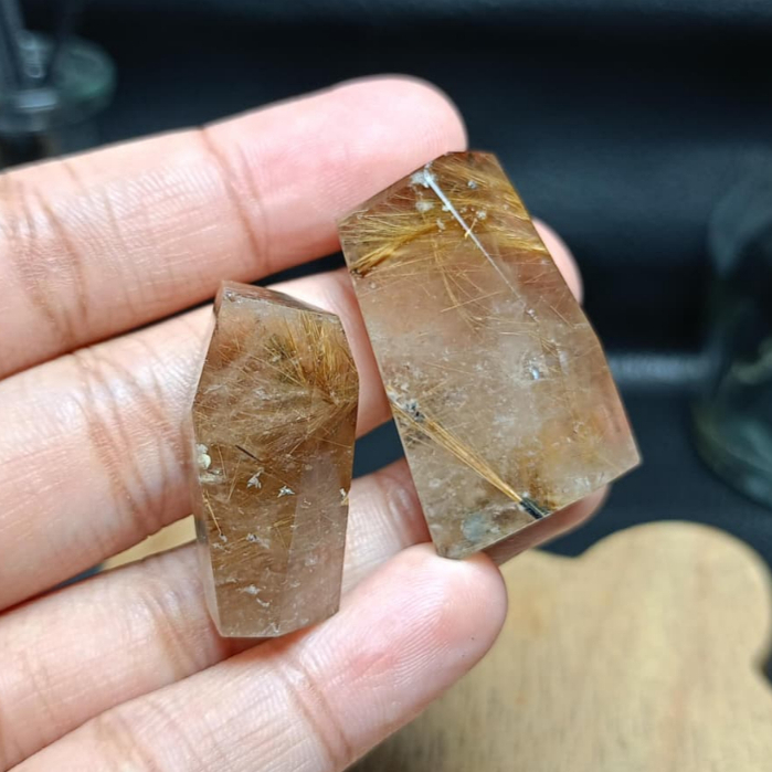 Natural Rutilated Hair Quartz Freeform (7)