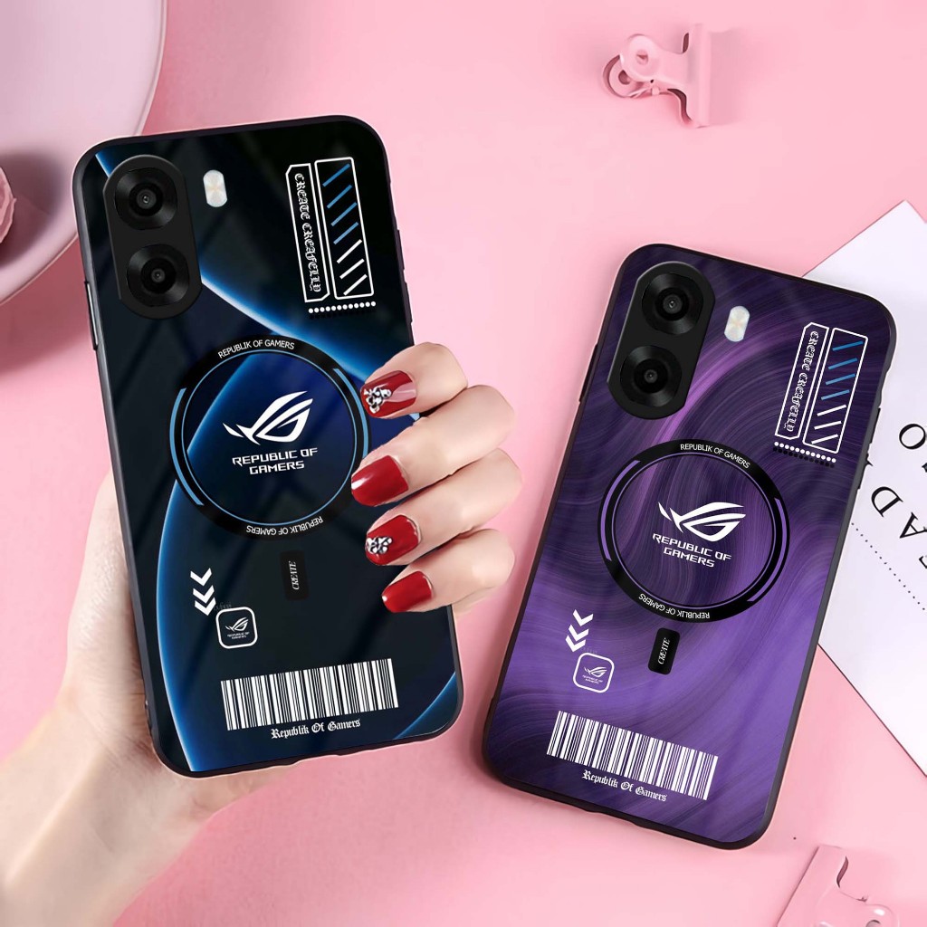 GK68 Case Handphone For Oppo A6 - Casing Handphone Oppo A6 - Softcase Glass Oppo A6 - Pelindung hp O