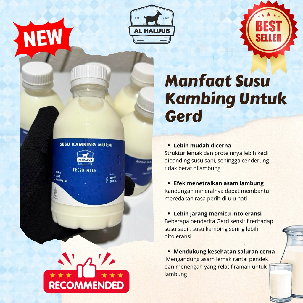 SUSU KAMBING MURNI SEGAR FRESHMILK TANPA CAMPURAN 250 ML