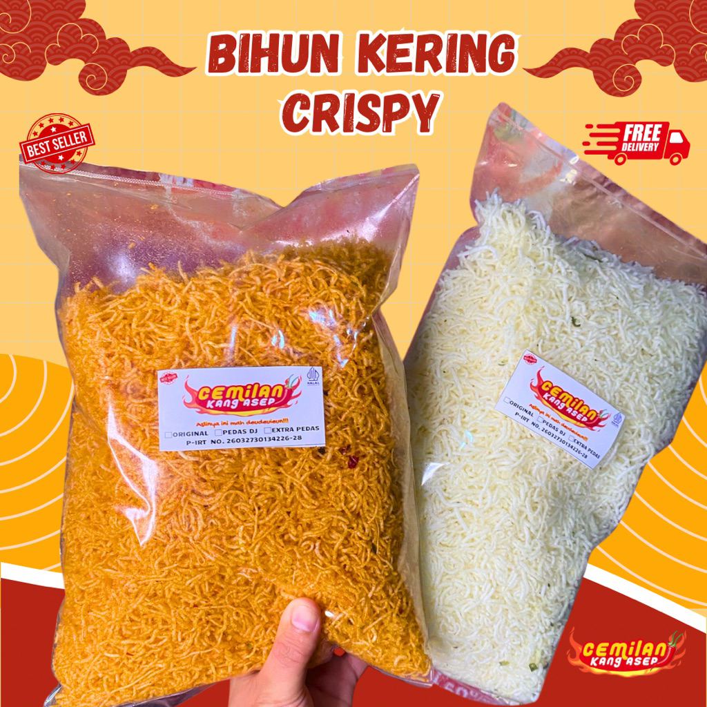 Cikasepofficial - BIHUN GORENG CRISPY Pedas Original Ngeunah Camilan Snack Food