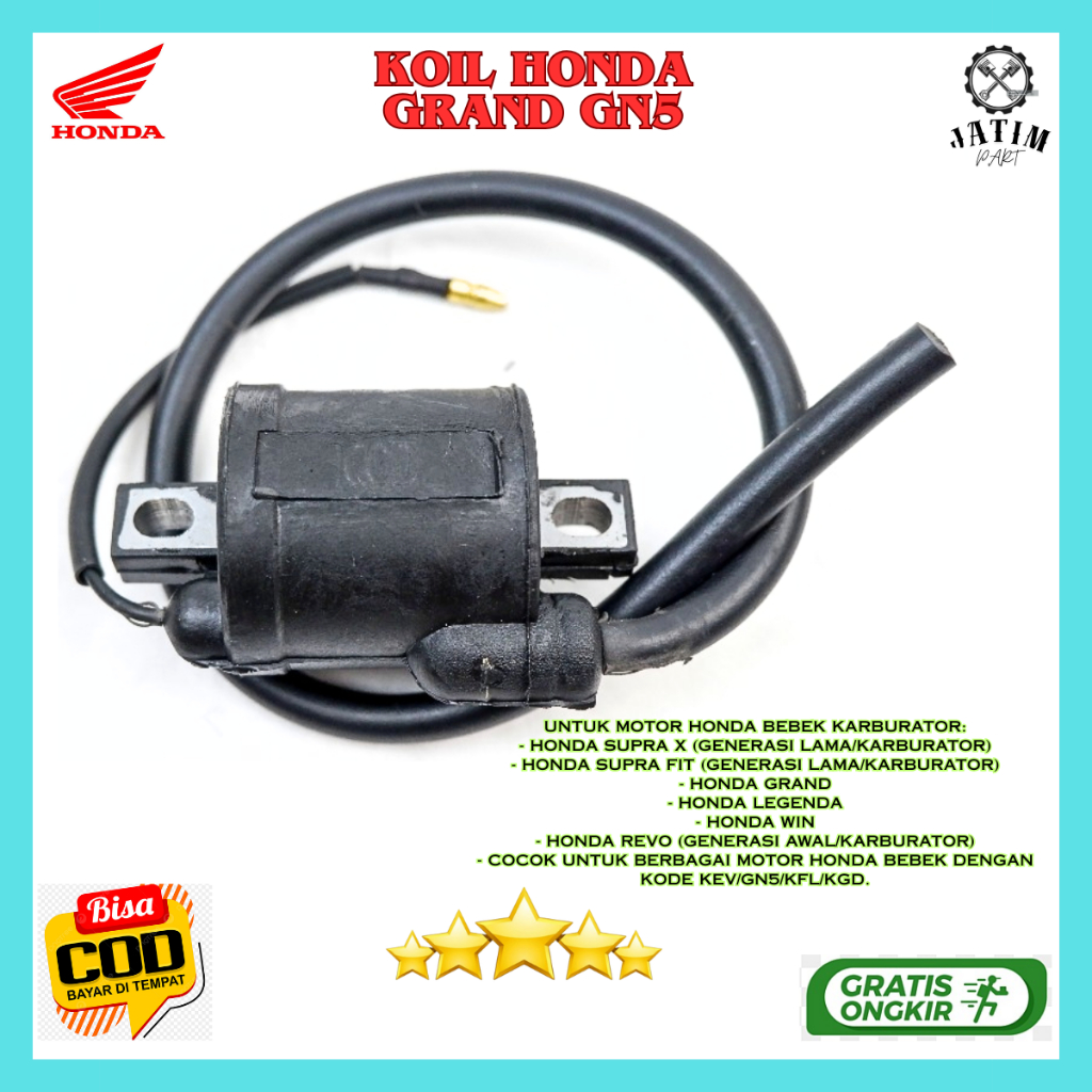 Koil Grand Ori / Koel Supra x Lama / Coil Honda Supra Fit Original Premium - 30500-KEV-950