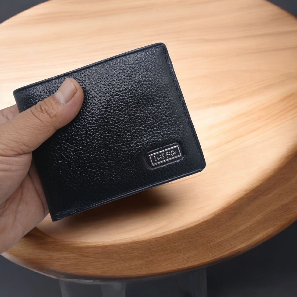 Dompet Pria Lipat Variasi Logo | Dompet Pria Kulit Sapi Asli | Dompet Luis Figo