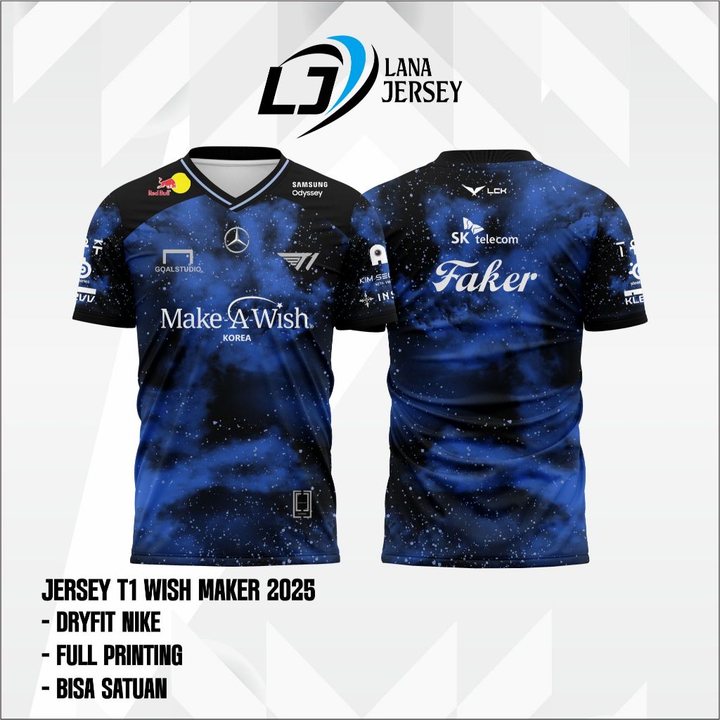 JERSEY T1 2025 WISH MAKER UNIFORM LOL (free custom nickname)