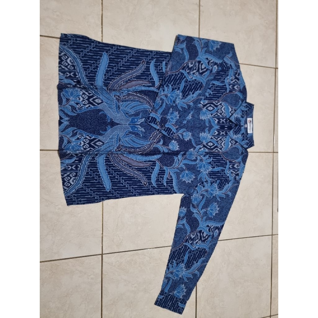 prelove batik keris kemeja pria lengan panjang