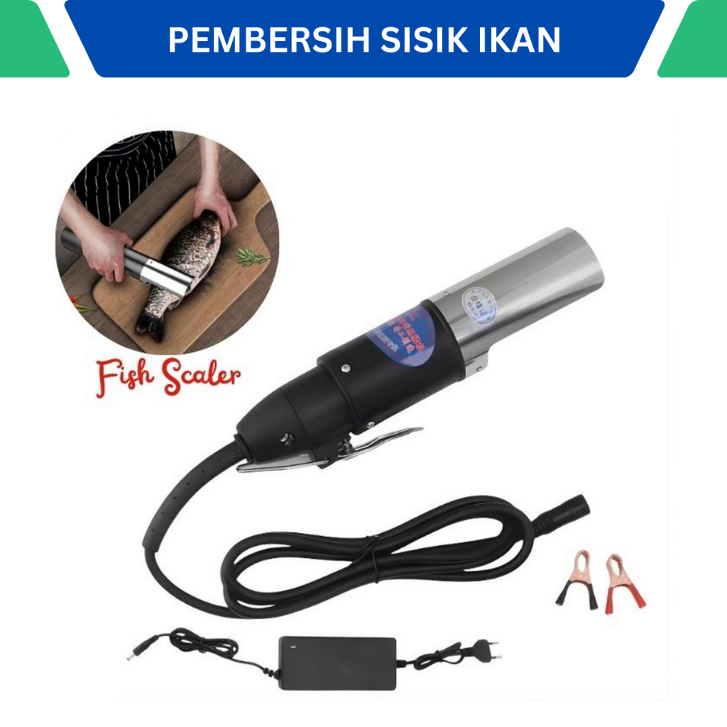 Pembersih Sisik Ikan Elektrik Fish Scale Remover Peeler Penyisik Ikan Otomatis