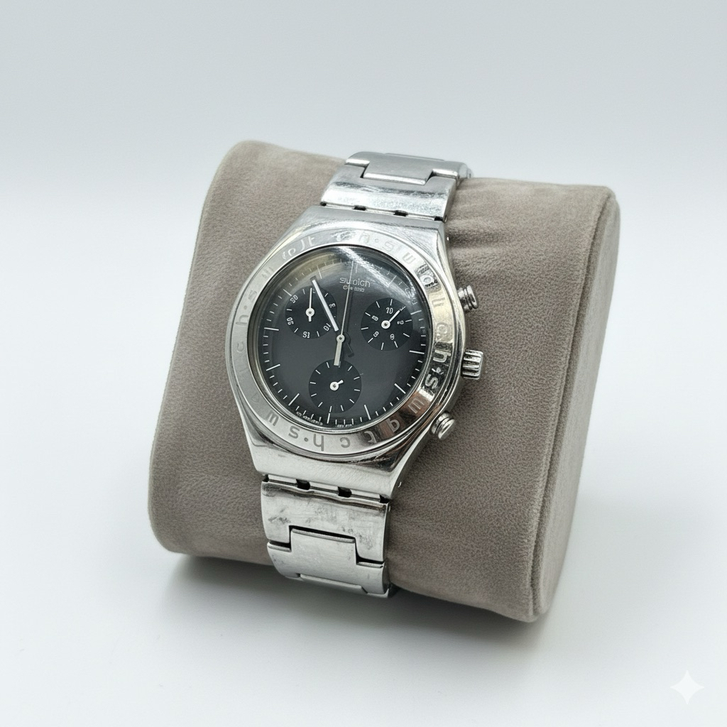 Jam Tangan Swatch Irony Chronograph Swiss Vintage Original