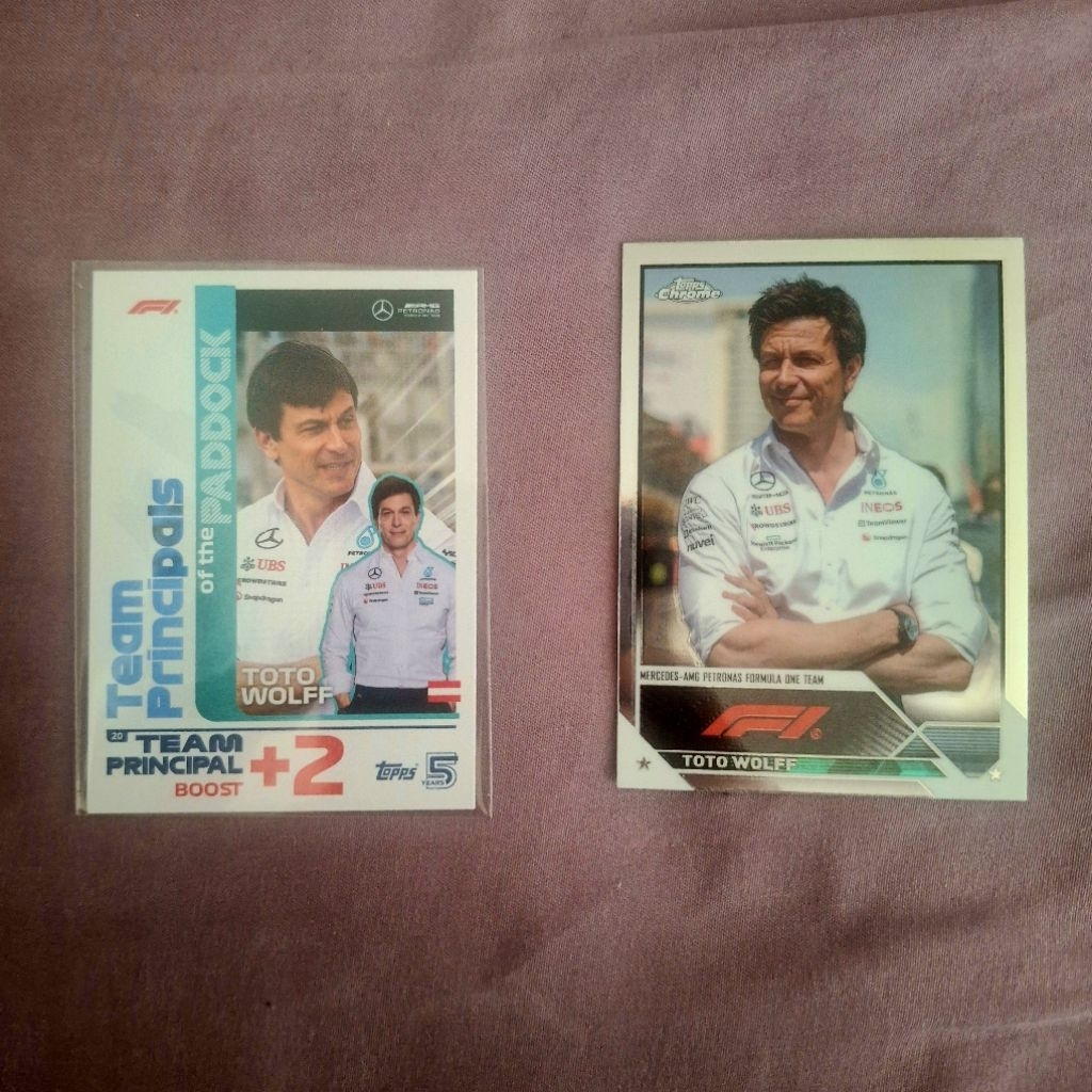 F1 Topps Turbo Attax Toto Wolff 2024 Topps Chrome 2023