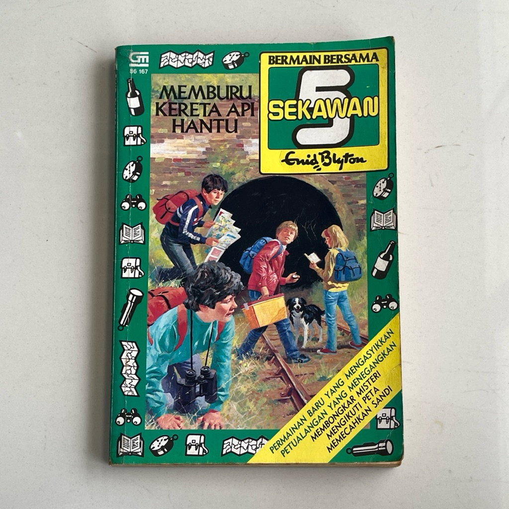 Buku ENID BLYTON 5 SEKAWAN MEMBURU KERETA API HANTU